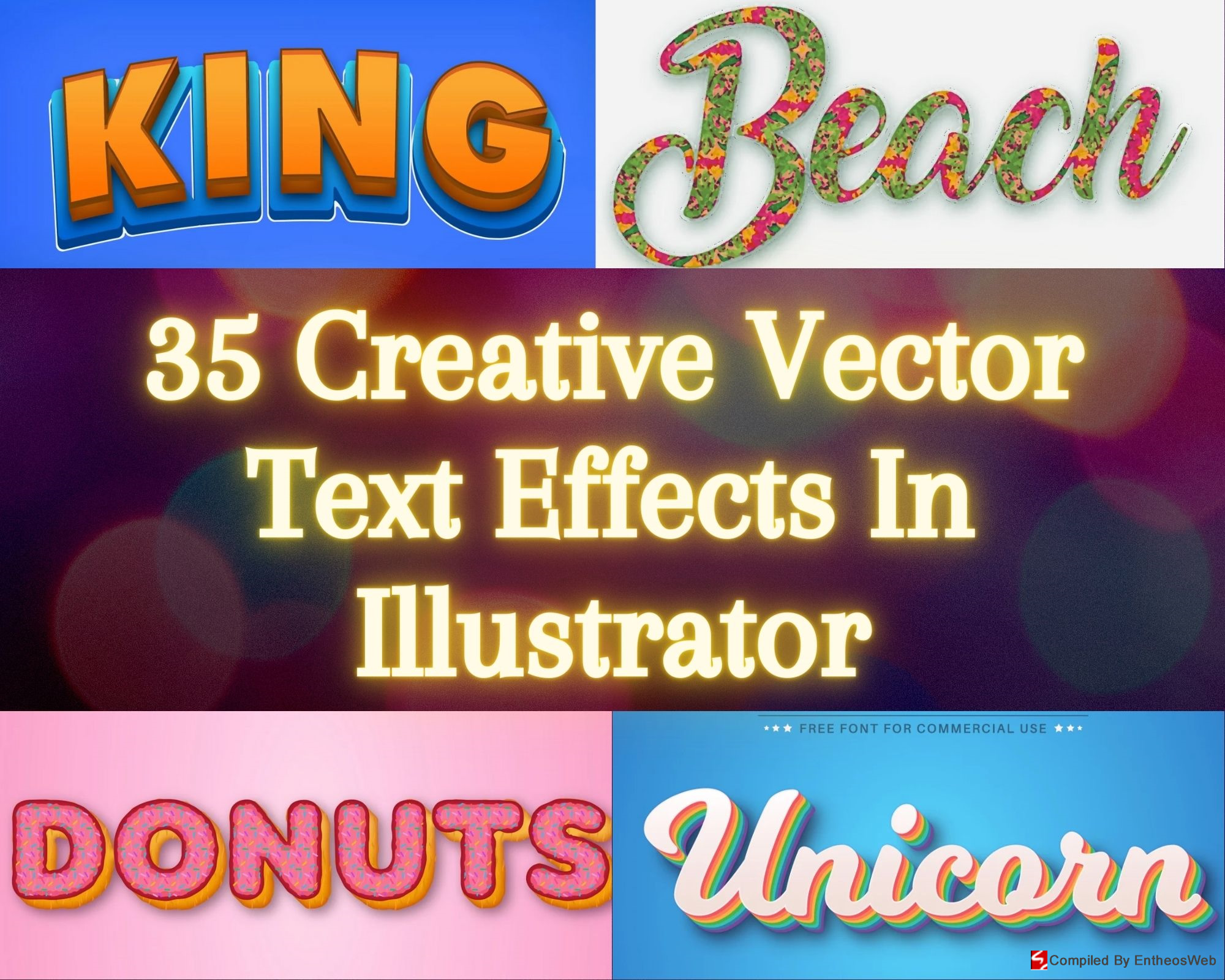 35 Creative Vector Text Effects In Illustrator Entheos
