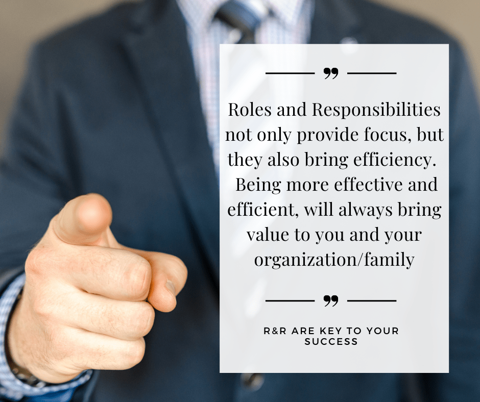 Roles and Responsibilities are Key to your Success! Project