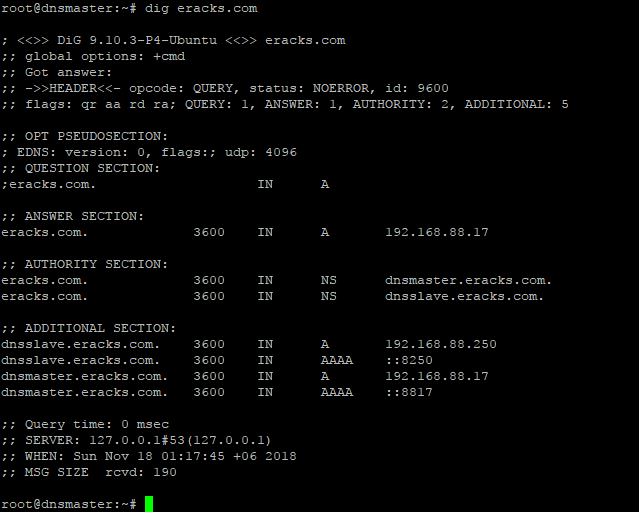 Install and Configure Bind9 DNS Server service on Ubuntu