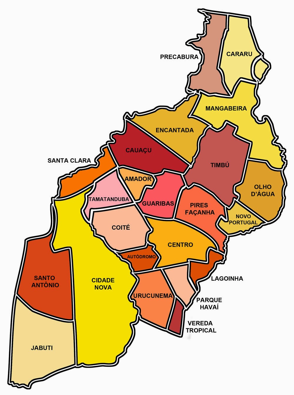 Mapa do Eusébio Região Que Mais Cresce no Ceará!