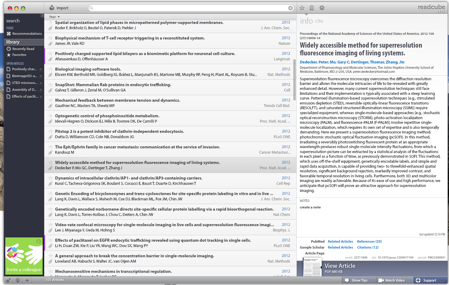 How can I download the PDF version of an article from.