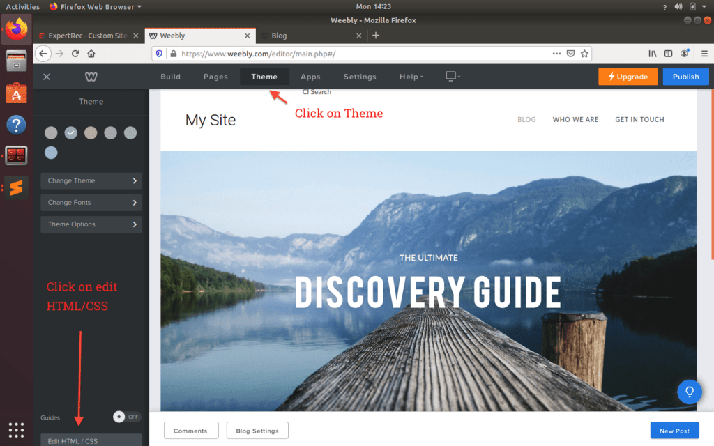 Add Expertrec Site Search to Your Weebly site A StepbyStep Guide