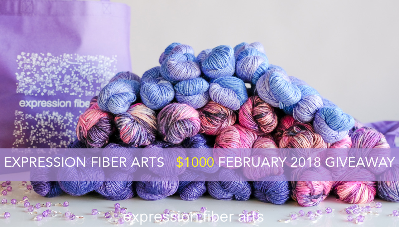 February 2018 Expression Fiber Arts Yarn Giveaway Expression Fiber