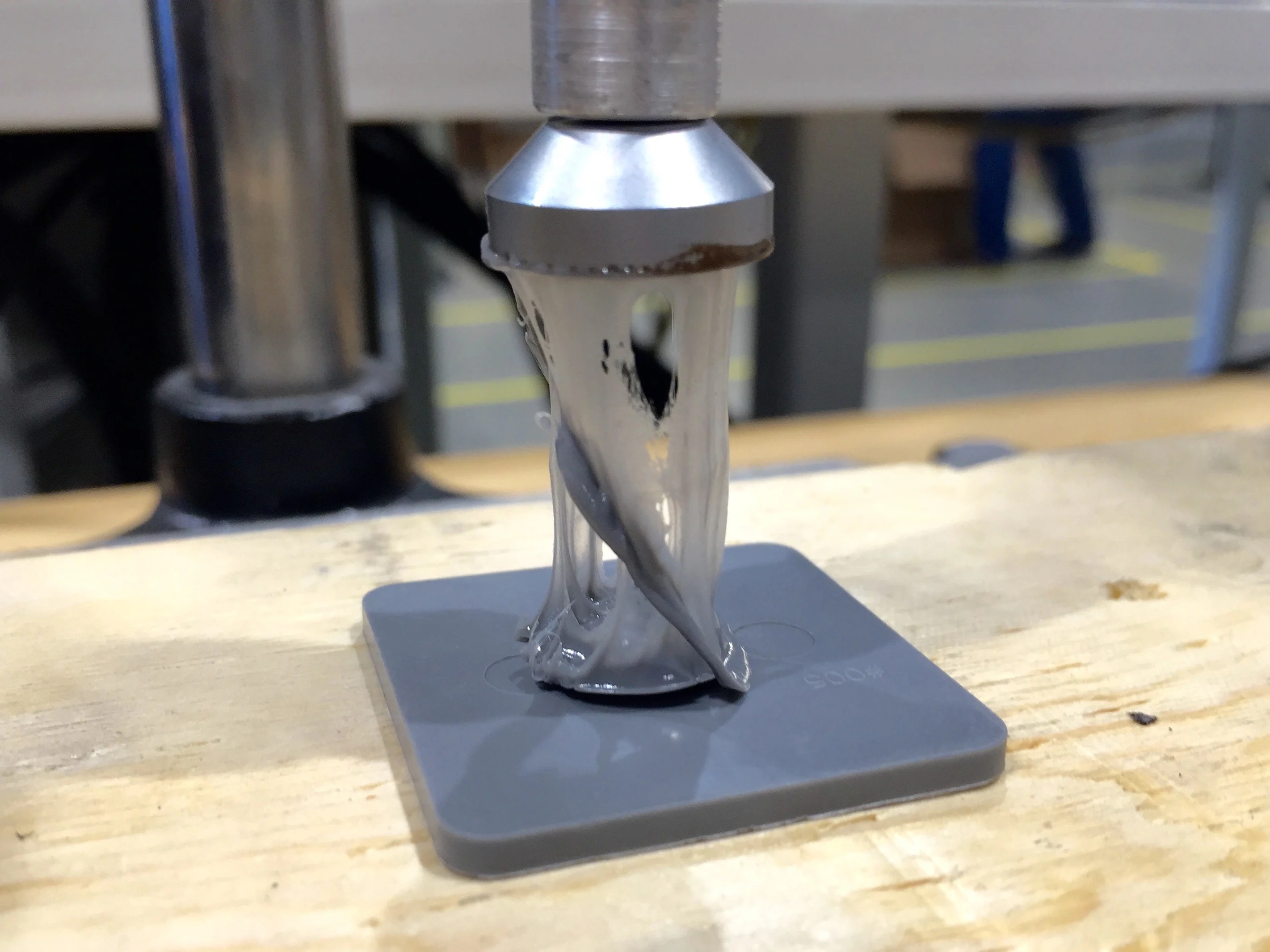 Why is my plastic sticking during the staking process?