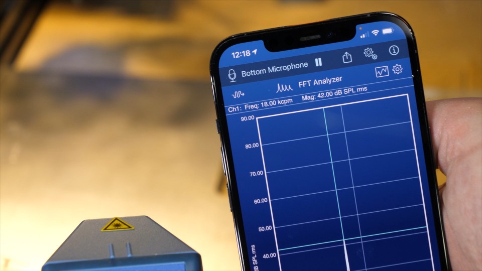 Measure CNC router spindle speed with SignalScope X Faber Acoustical Blog