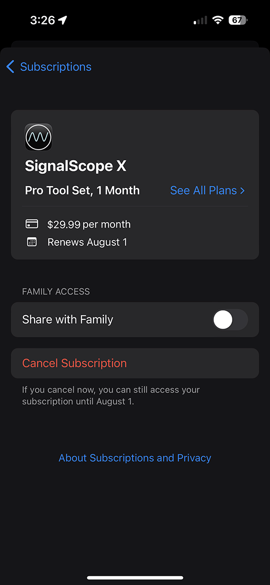How do I manage my SignalScope X subscription? Faber Acoustical Blog