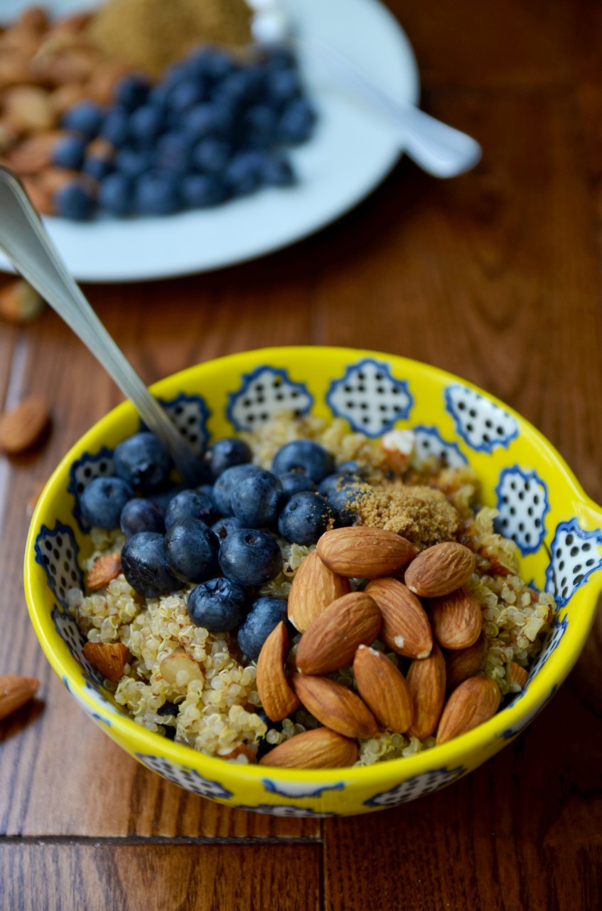 Blueberry & Flax Breakfast Quinoa Fablunch