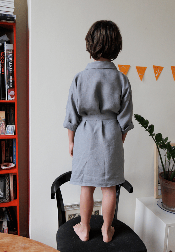 Kids Linen Bathrobe Tutorial The Thread