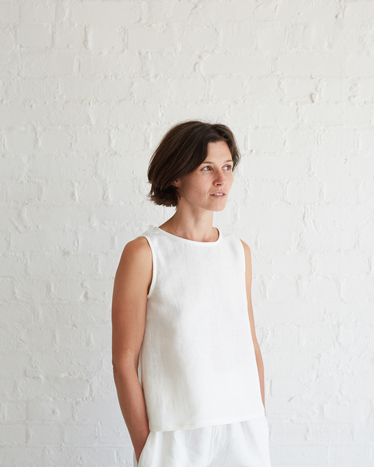 One Yard Sewing Project The Essential Linen Tank Tutorial