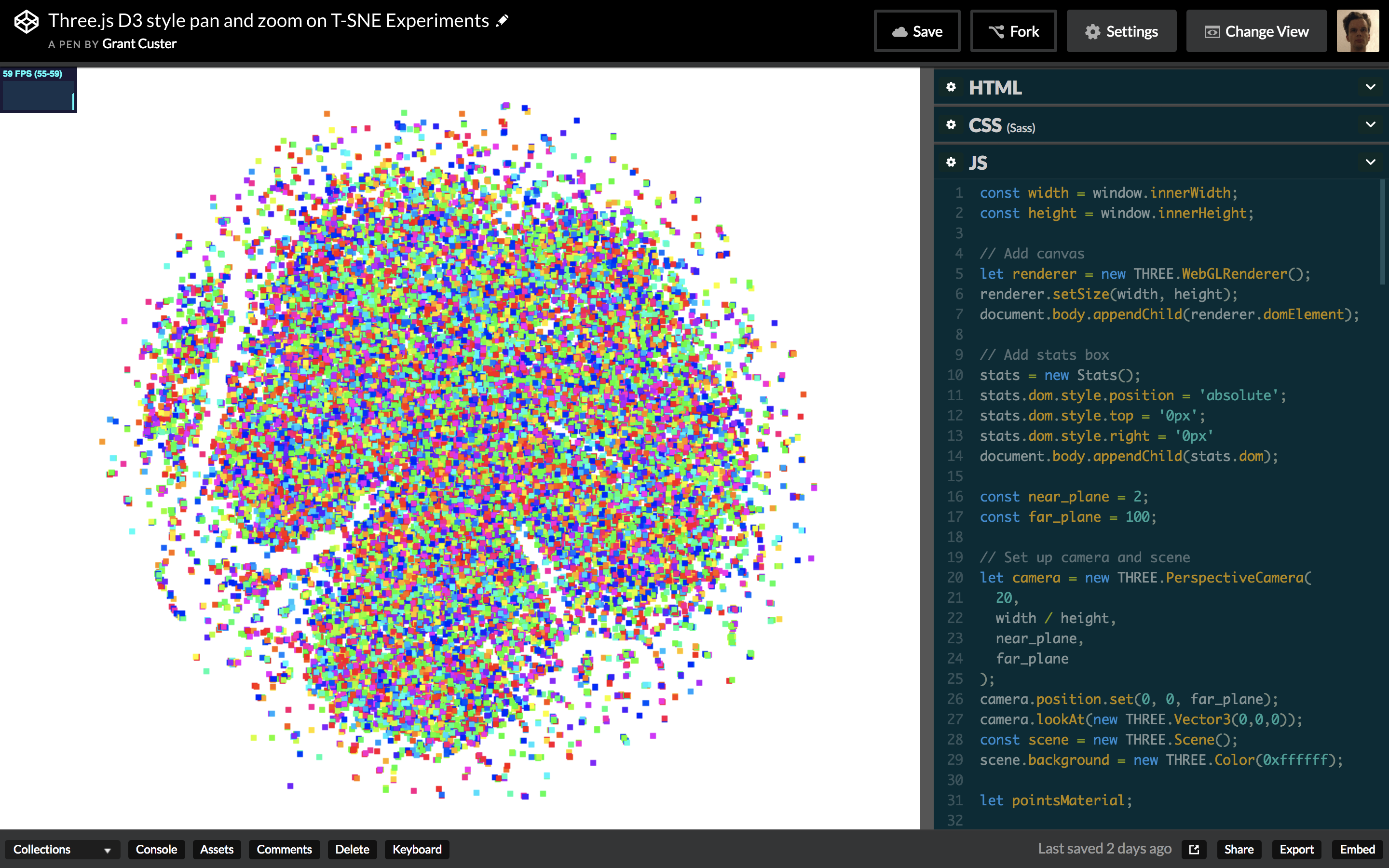 First Look Using Three.js for 2D Data Visualization