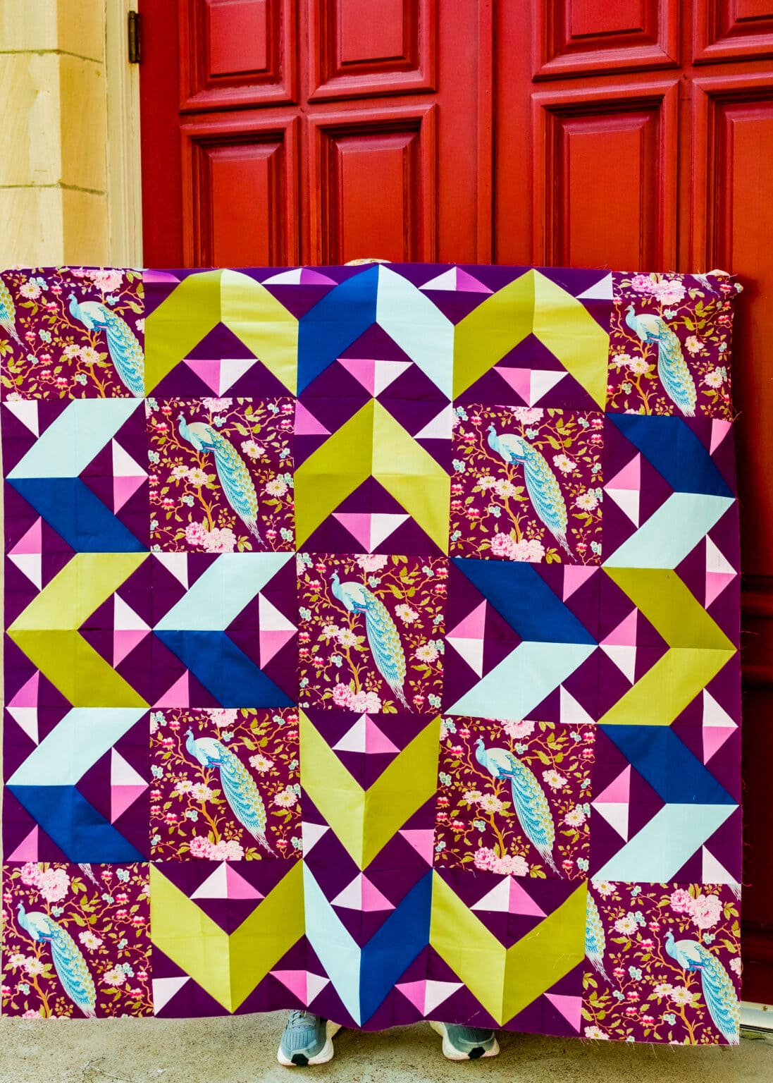 Some of our quilty friends are sewing along. You can see their projects