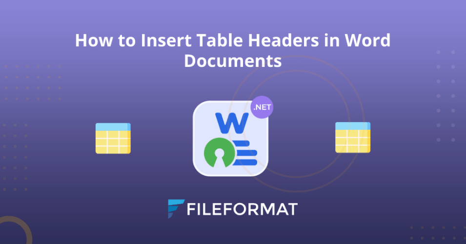 How to Insert Table Headers in Word Documents