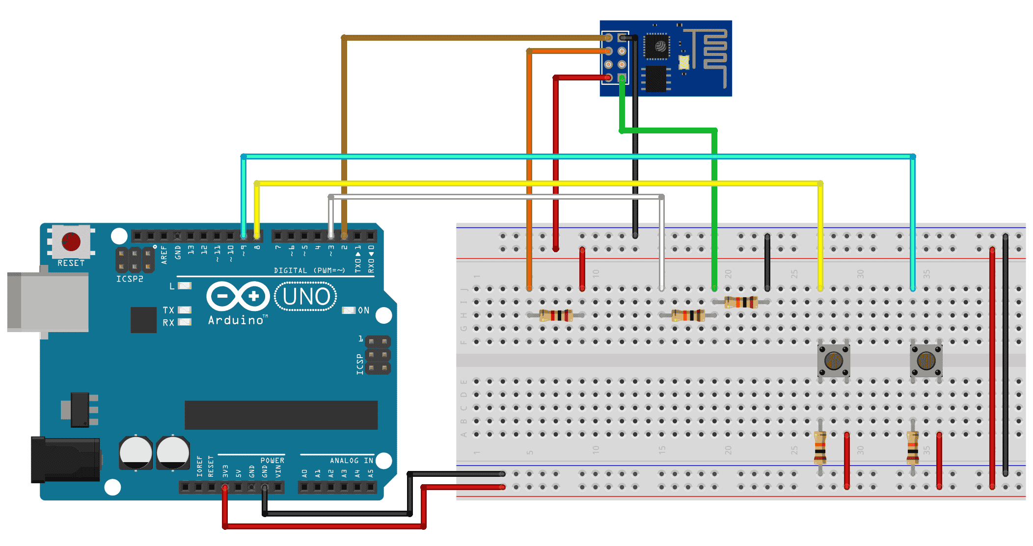 Problems to communicate ESP8266 with Arduino Uno Everything ESP8266
