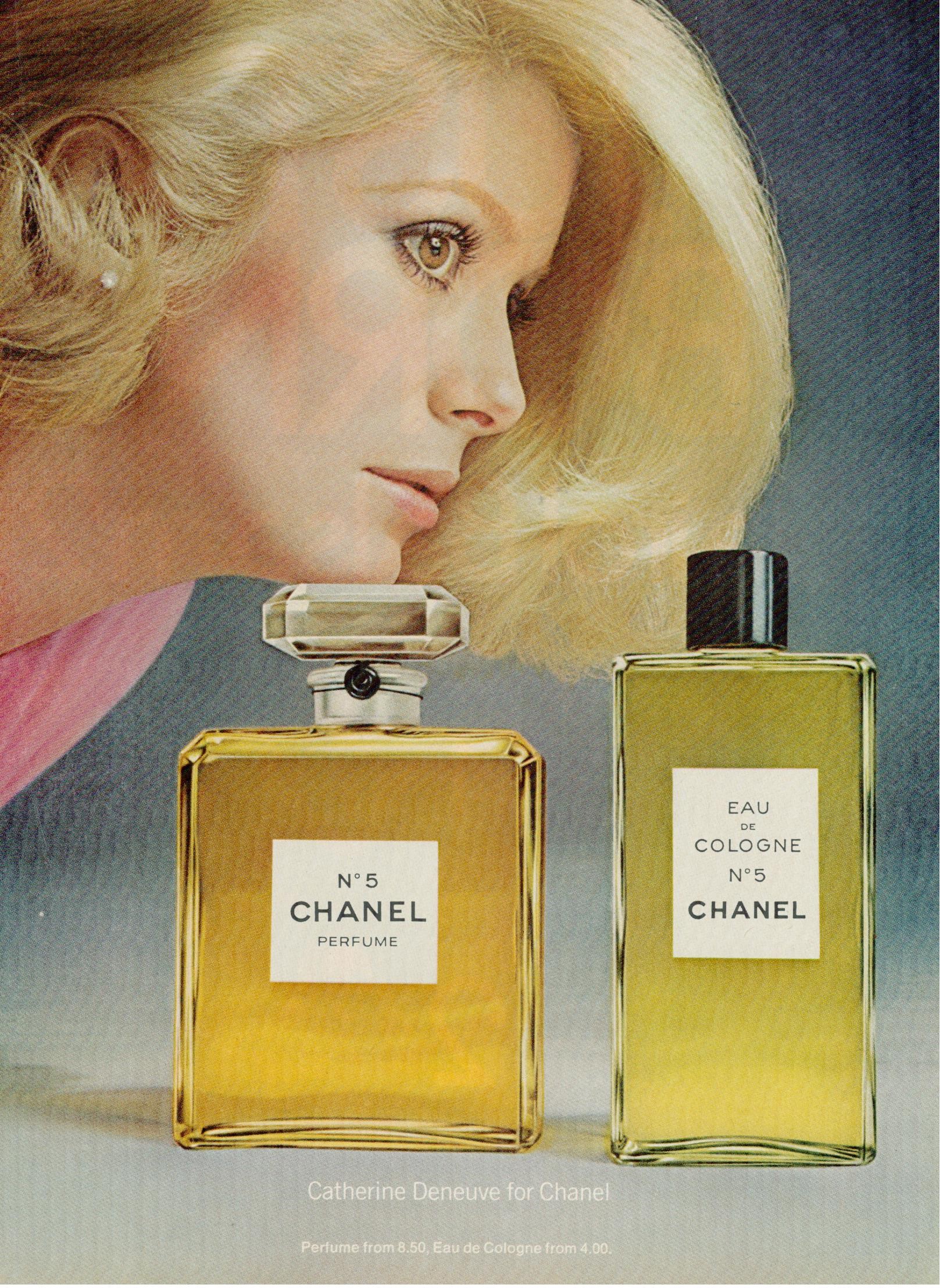 Musings from Marilyn » 1972 Catherine Deneuve for Chanel No. 5 Perfume