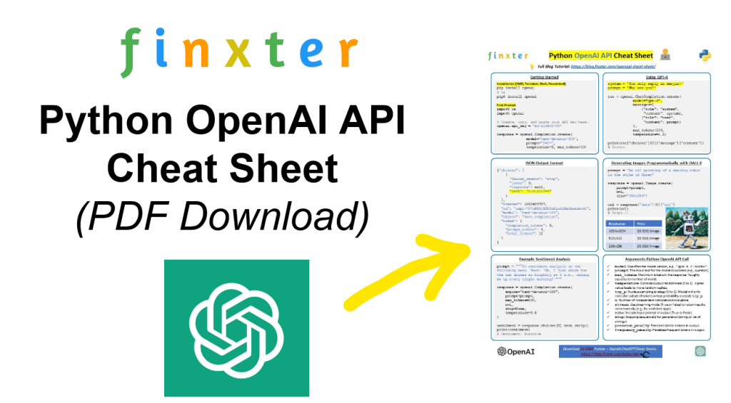 Python OpenAI API Cheat Sheet (Free) Be on the Right Side of Change