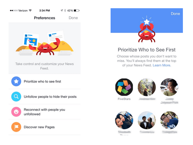 Facebook Rolls Out “See First” News Feed Feature, Tests Customer