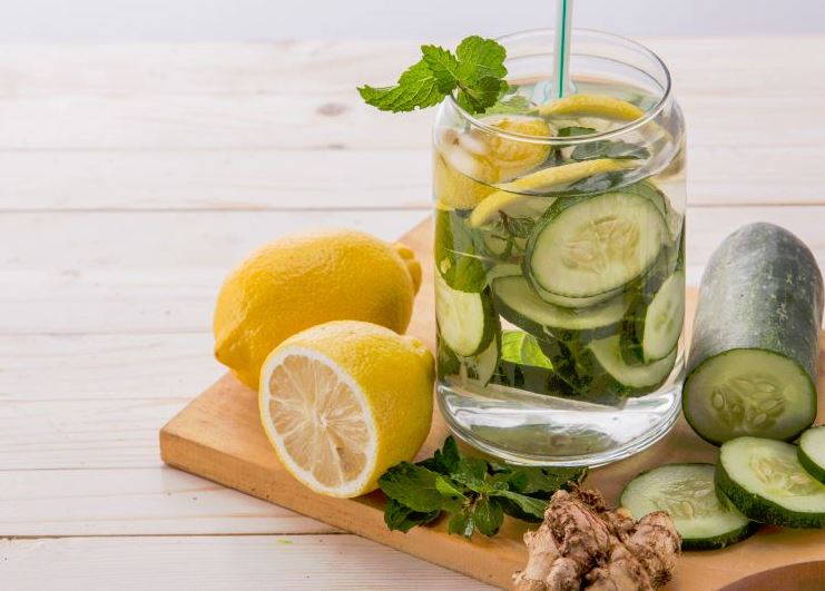 Recette eau détox citron Fleurance Nature