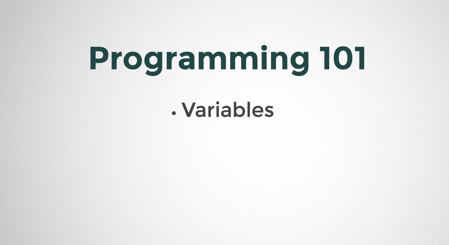 Variables in Programming
