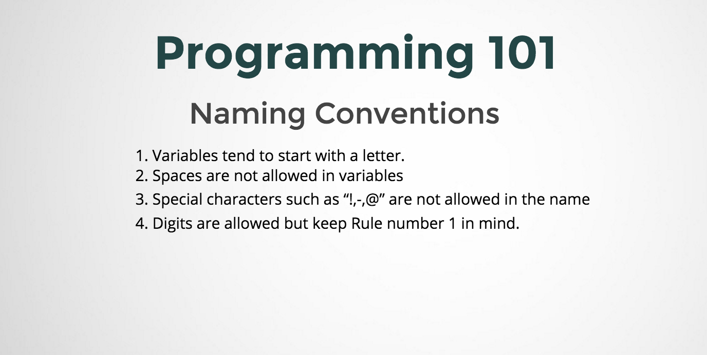 Naming Conventions in Programming Founder at work
