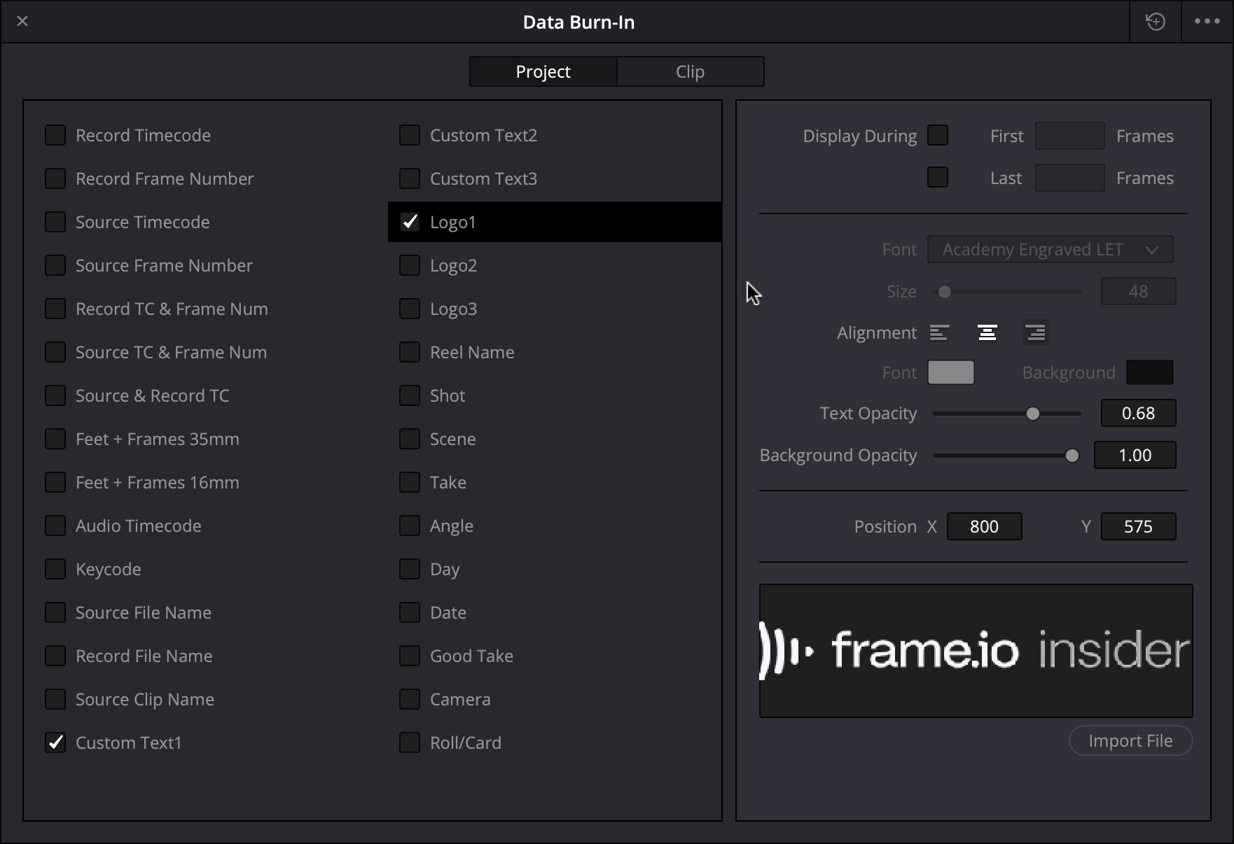 How to protect your videos using Resolve's Data BurnIn tool