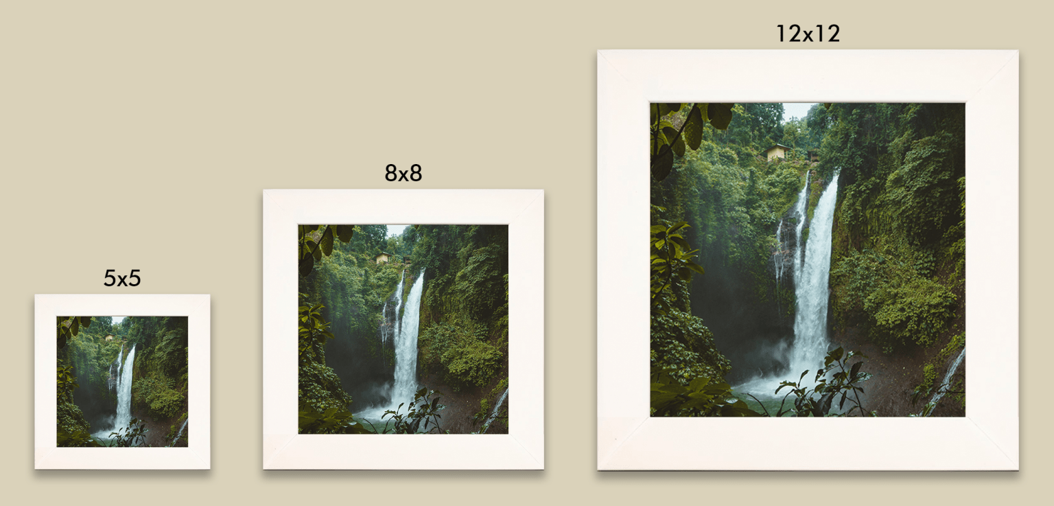 White Square Instagram Picture Frames for a Gallery