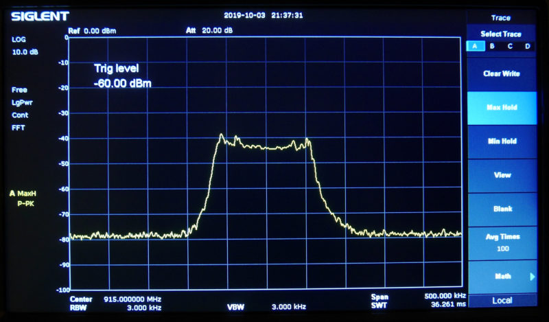 Viewing LoRa Spread Spectrum on a Spectrum Analyzer Frank's Random