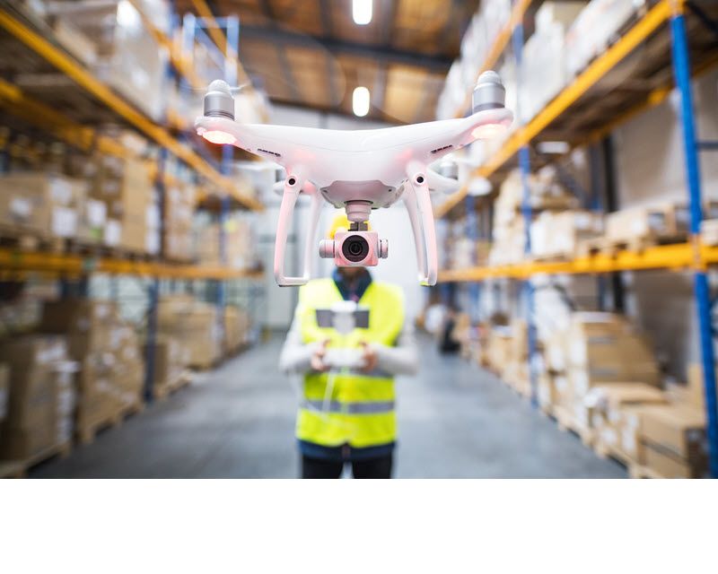 Drones in Supply Chain Management Warehouse, Tracking, Surveying