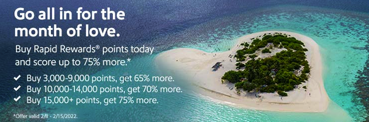February 11 Bonus Offer Highlight Southwest Rapid Rewards