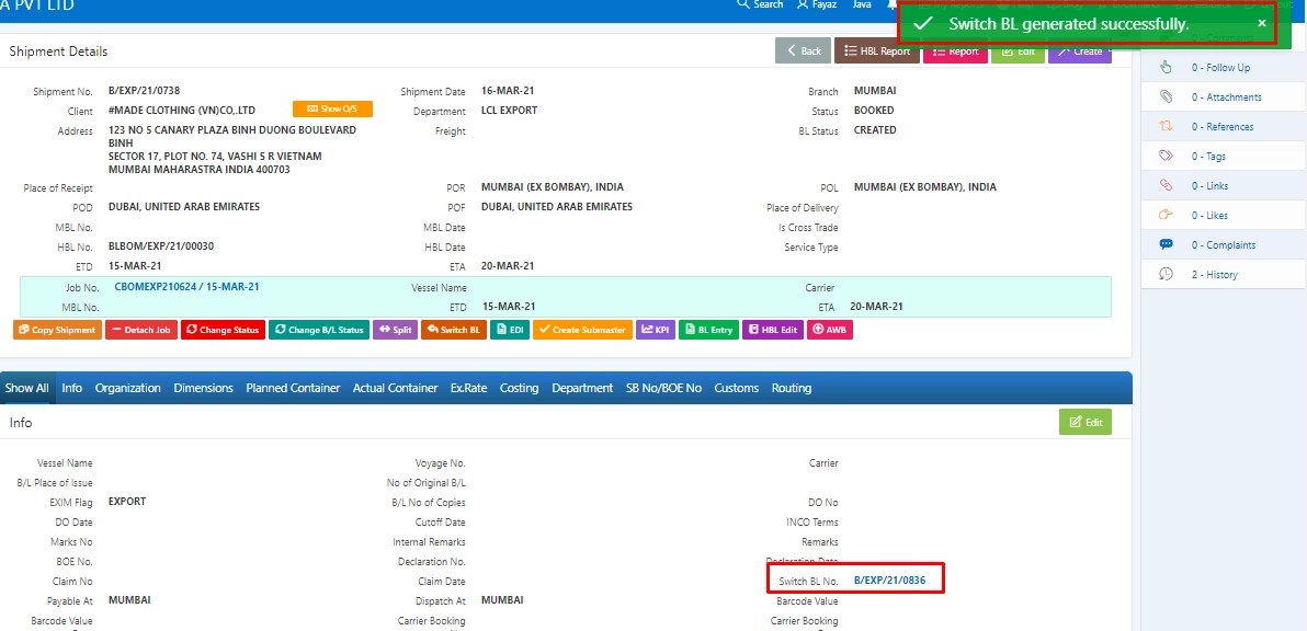 What is a switch bill of landing Fresa Technologies Blogs