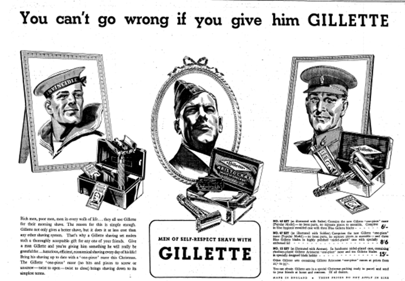Looking Back at 100 Years of Gillette Advertisements Gale Blog