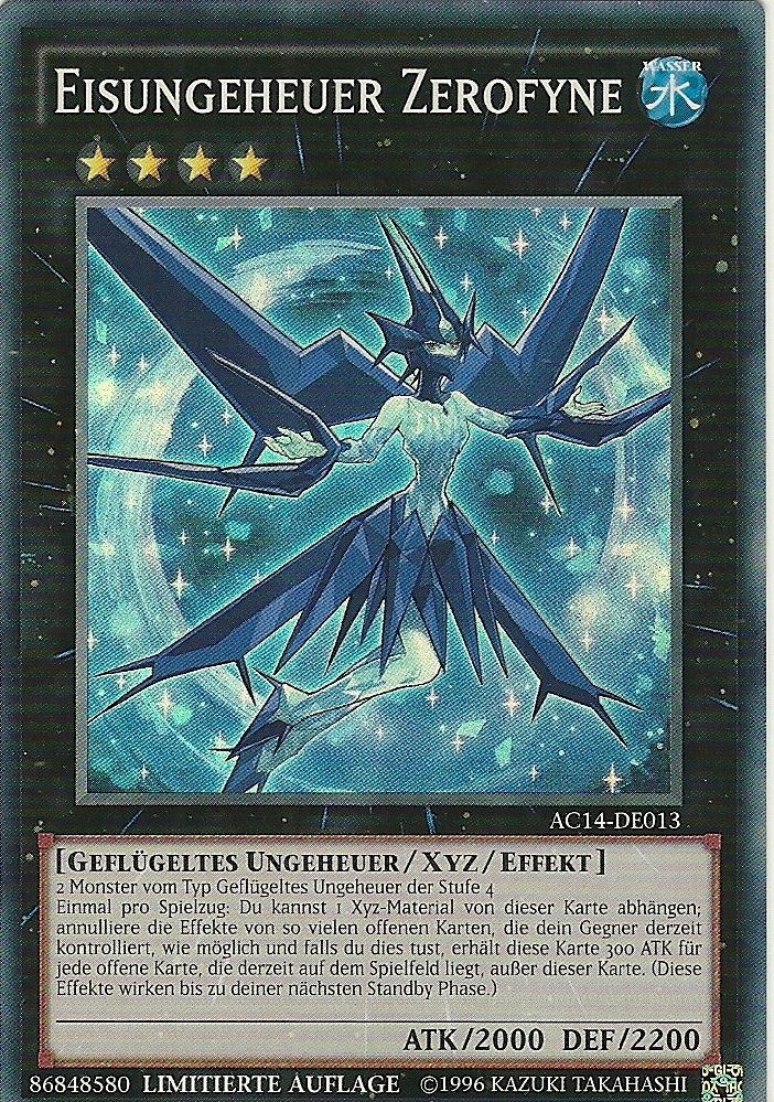 Yugioh Adventskalender Gewinnspiel Tag 13 Eisungeheuer Zerofyne