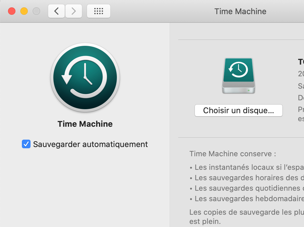 Time Machine Code d’erreur 92 Résoudre le problème (Mac Os X