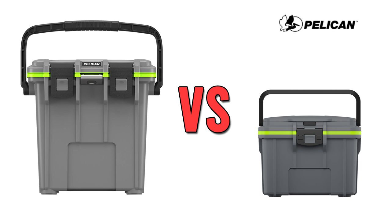 Pelican 20 QT vs. 8 QT Elite Coolers GearChase