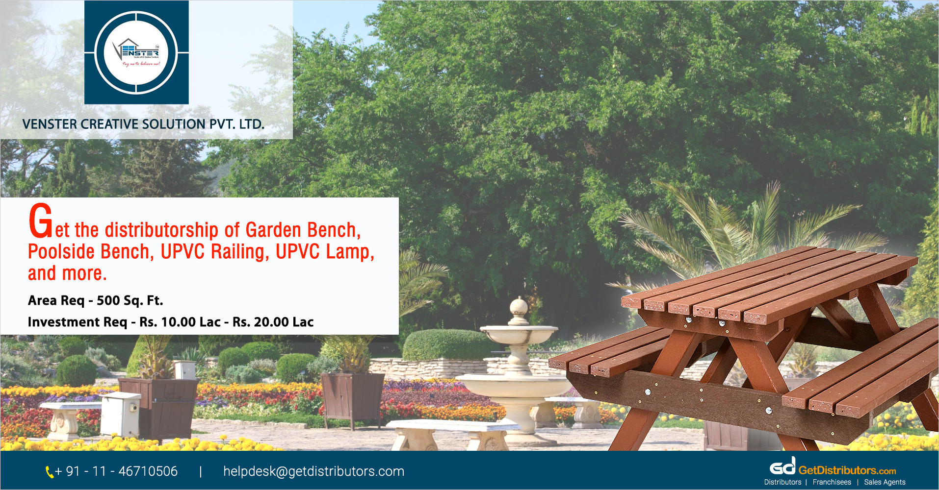 Exclusive Range Of Outdoor Furniture At Reasonable Rates