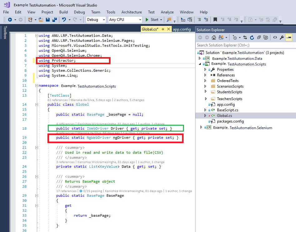 Running Protractor tests on Visual Studio
