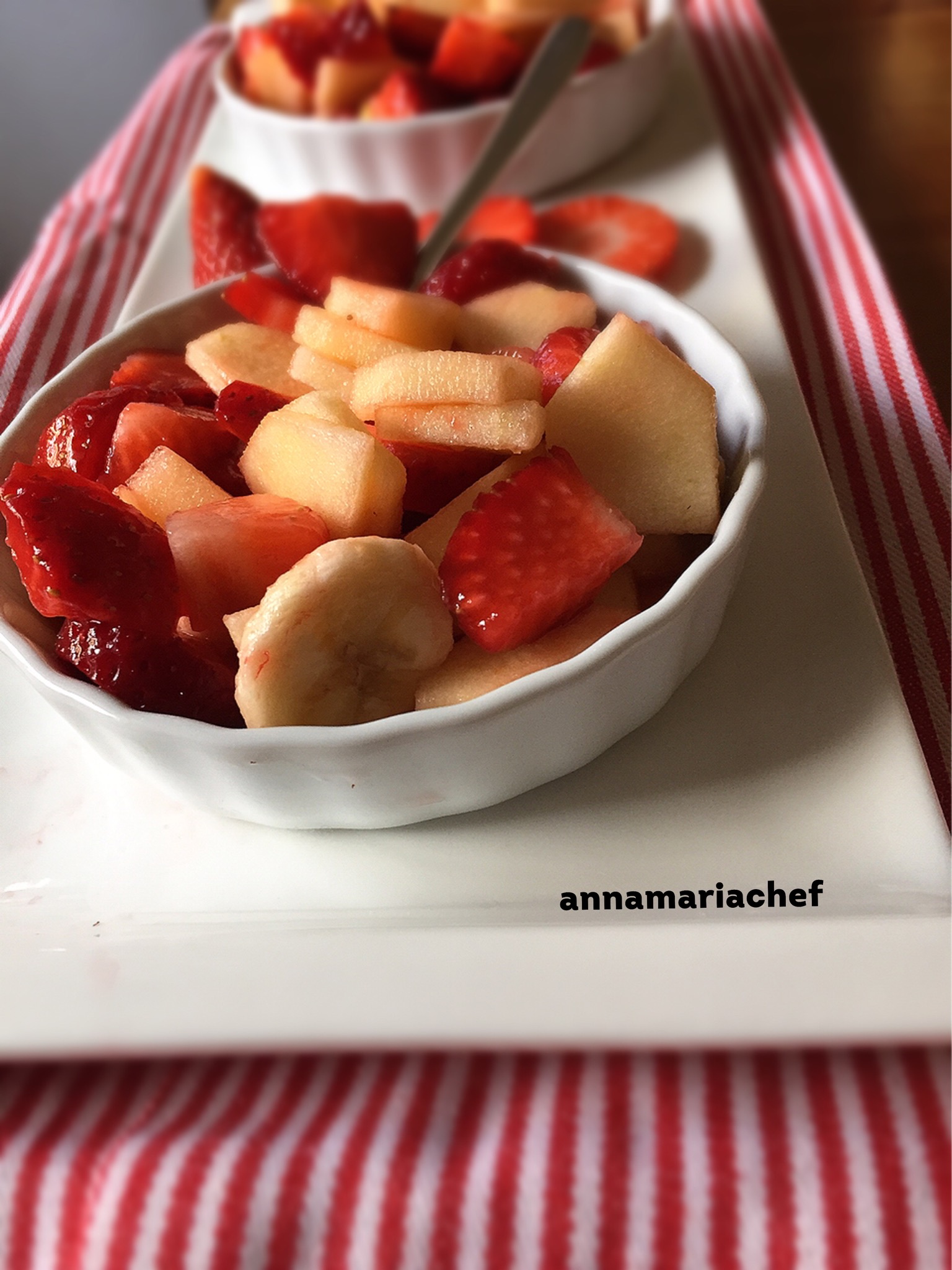 Macedonia Fragola, Banana, Mela Allegria e Allergia in Cucina con
