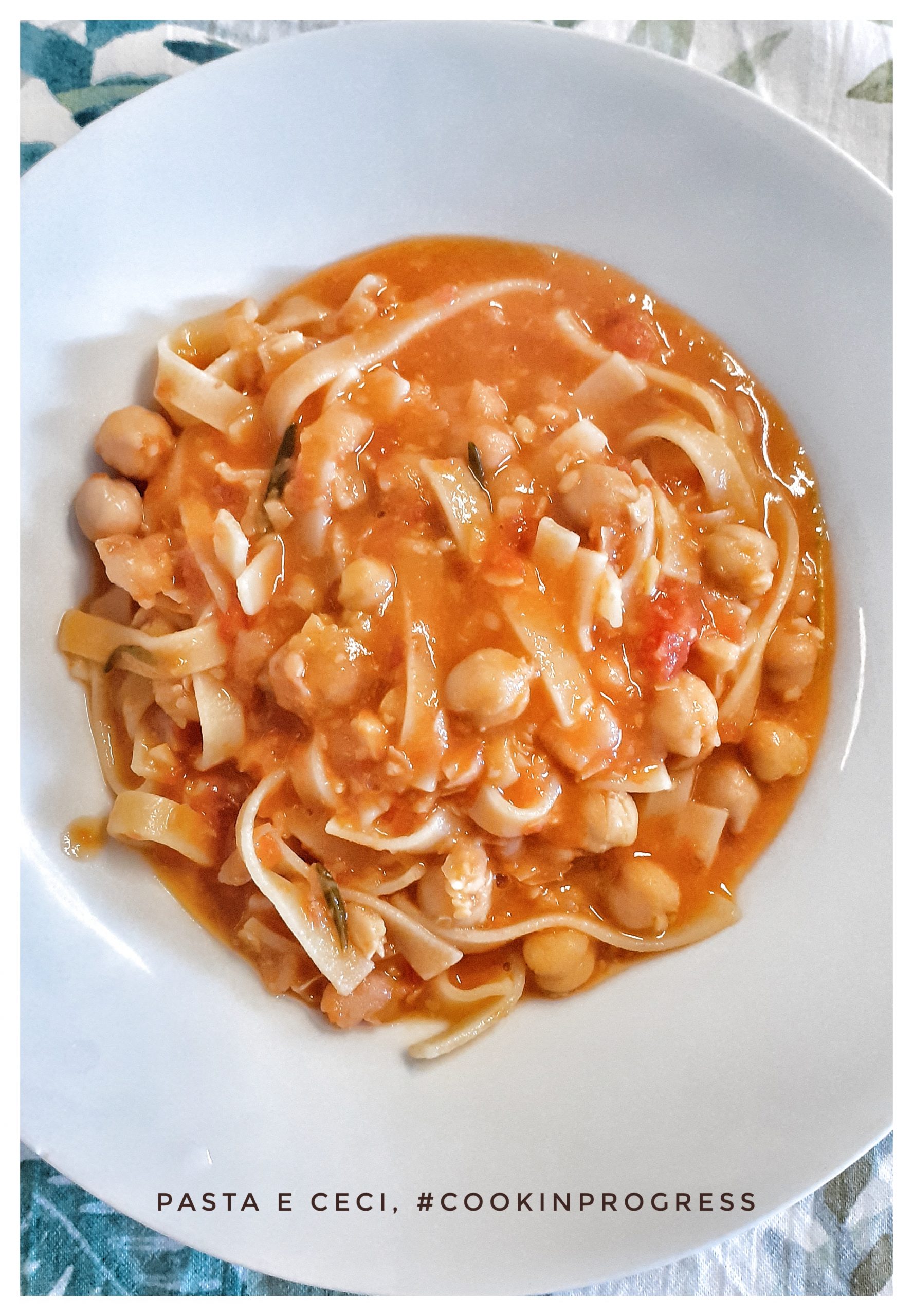 La buona pasta e ceci alla Toscana CookinProgress