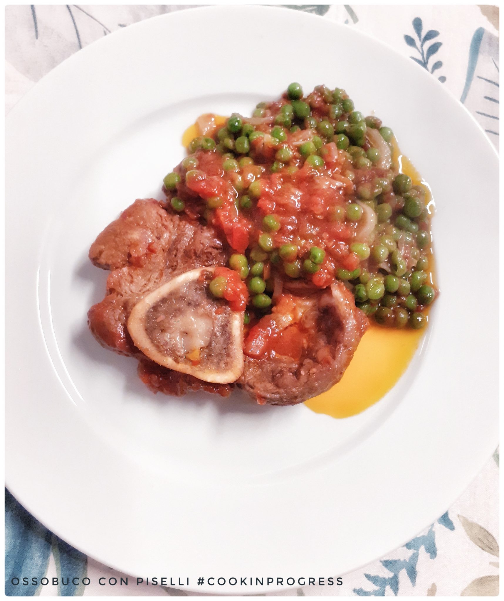 Ossobuco con i piselli, un grande classico CookinProgress