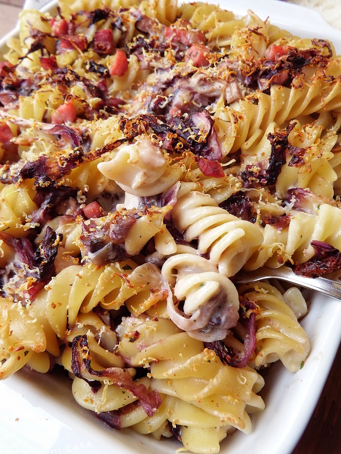 PASTA GRATINATA CON RADICCHIO E SPECK I SAPORI DI CASA