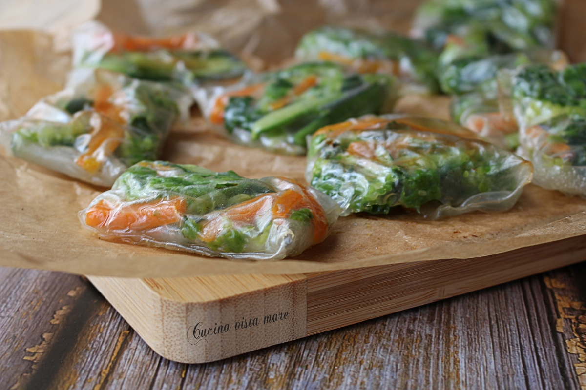 Involtini di riso e verdure Cucina vista mare