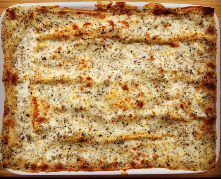 Lasagne con salsa tartufata nera Cucino... ma sarei a dieta!!!