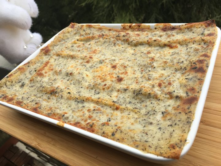Lasagne con salsa tartufata nera Cucino... ma sarei a dieta!!!