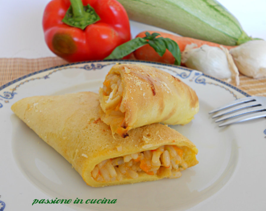 involtini primavera all'italianaricetta primi piatti vegetariani