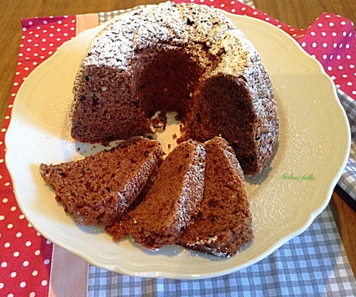 Ciambella con ricotta e Nesquik senza uova, senza burro Golose follie
