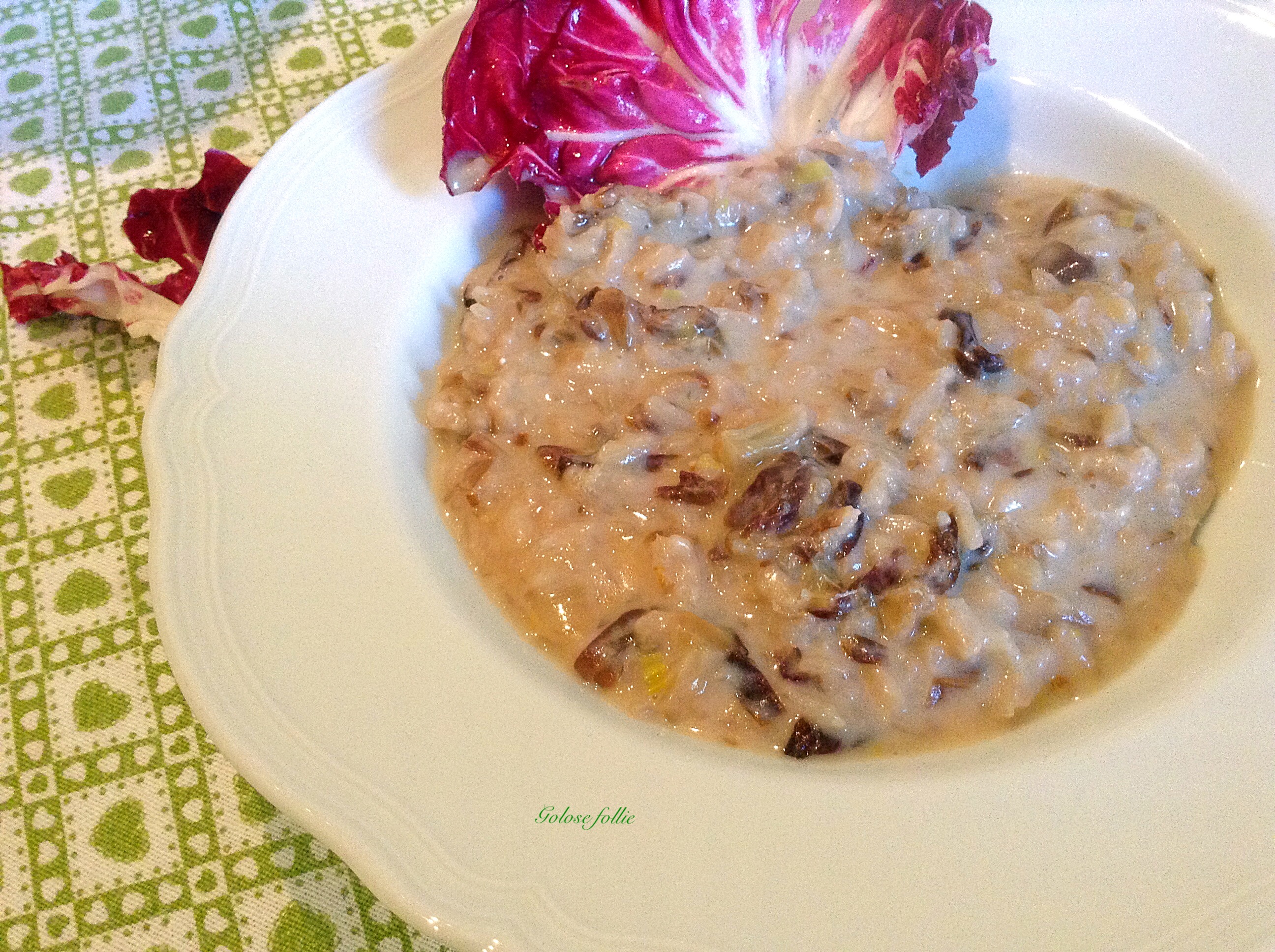 Risotto Con Robiola E Radicchio