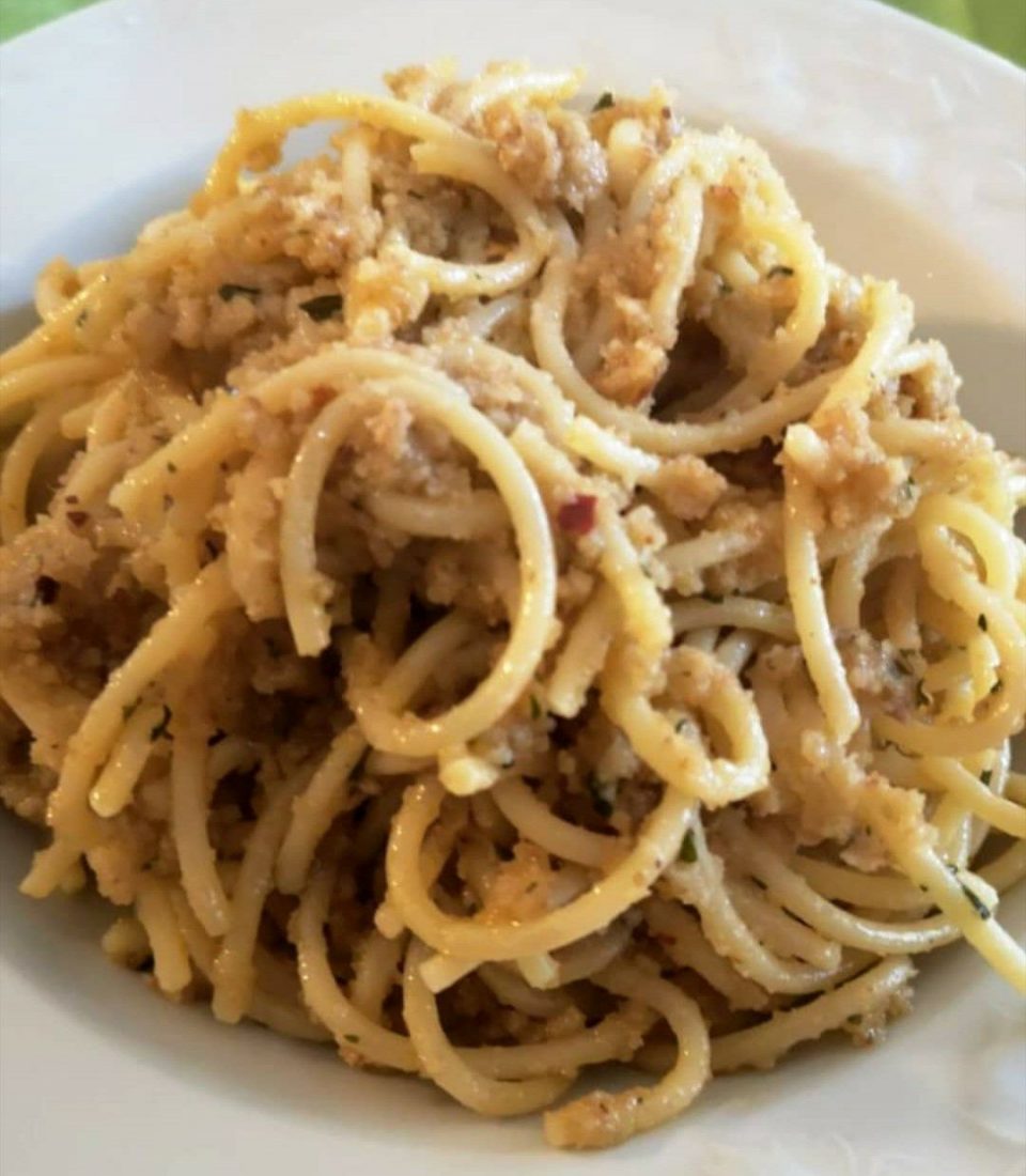 Spaghetti con mollica fritta Blog di franpasefora