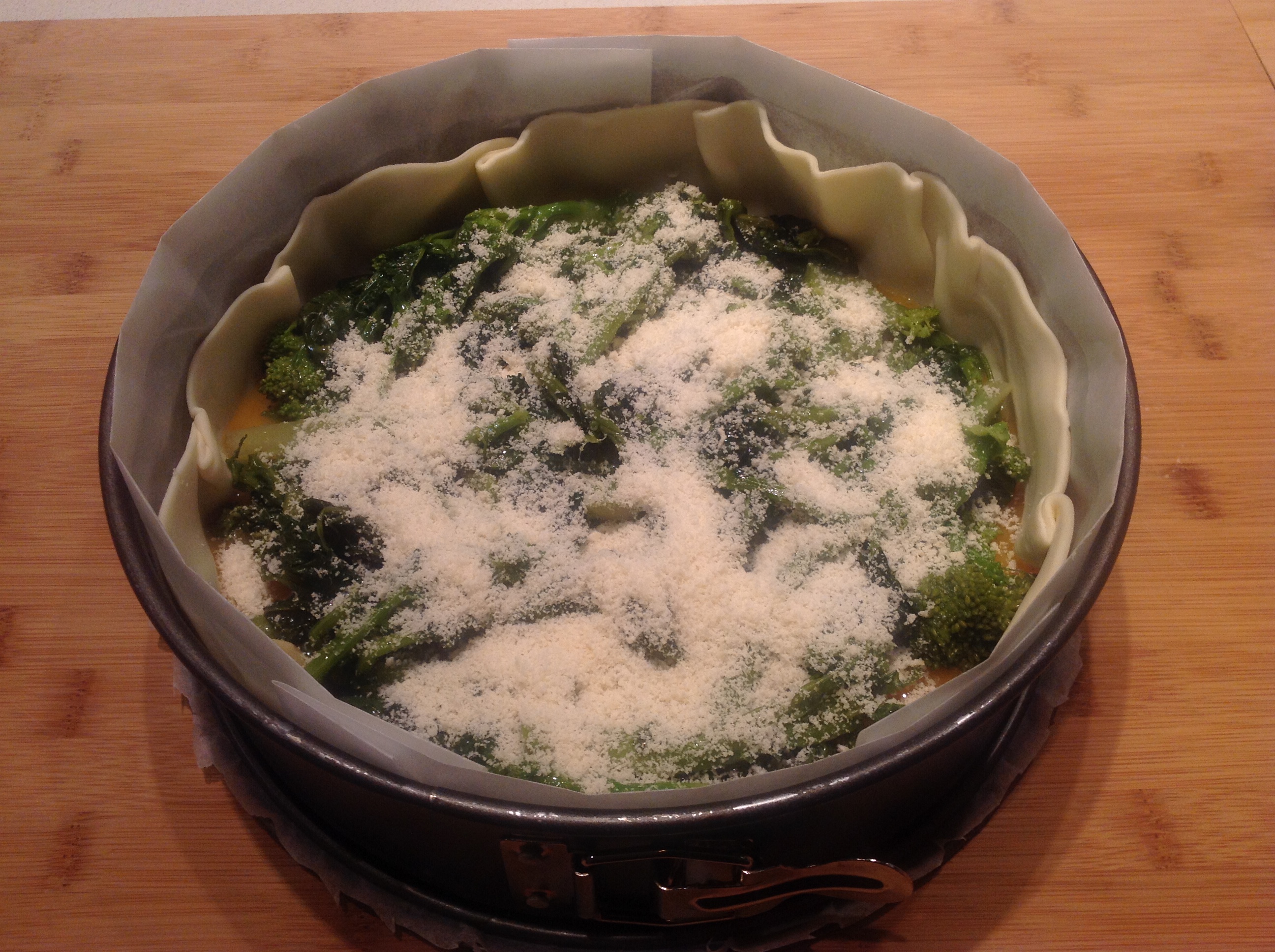 Torta Salata Con Cime Di Rapa E Pancetta