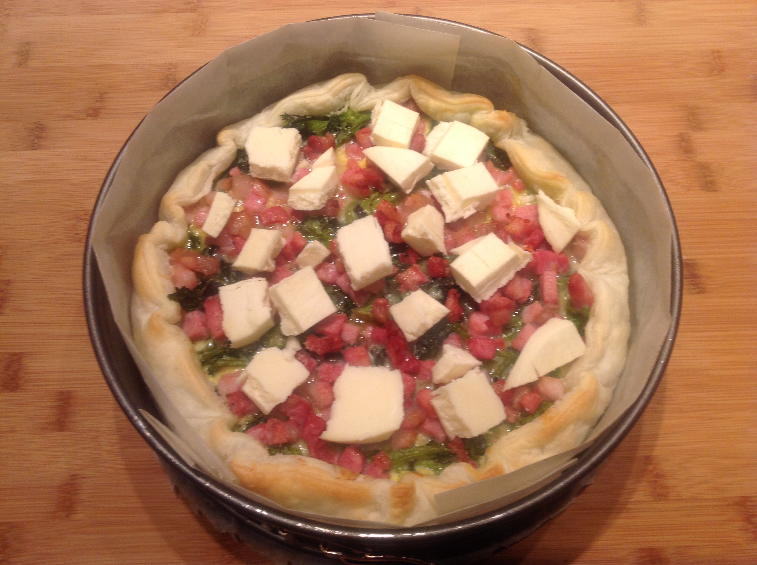 Torta Salata Con Cime Di Rapa E Pancetta