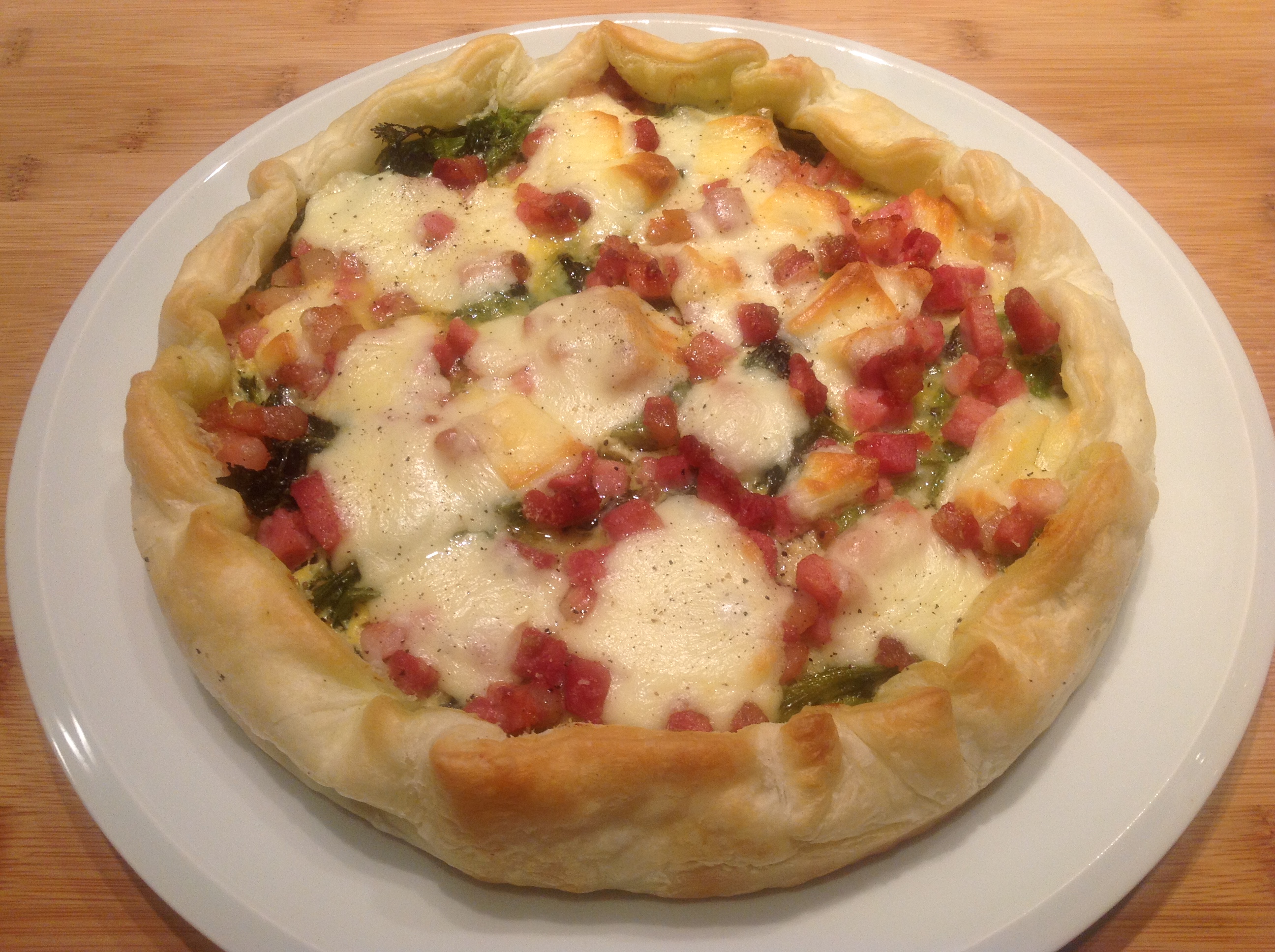 Torta Salata Con Cime Di Rapa E Pancetta