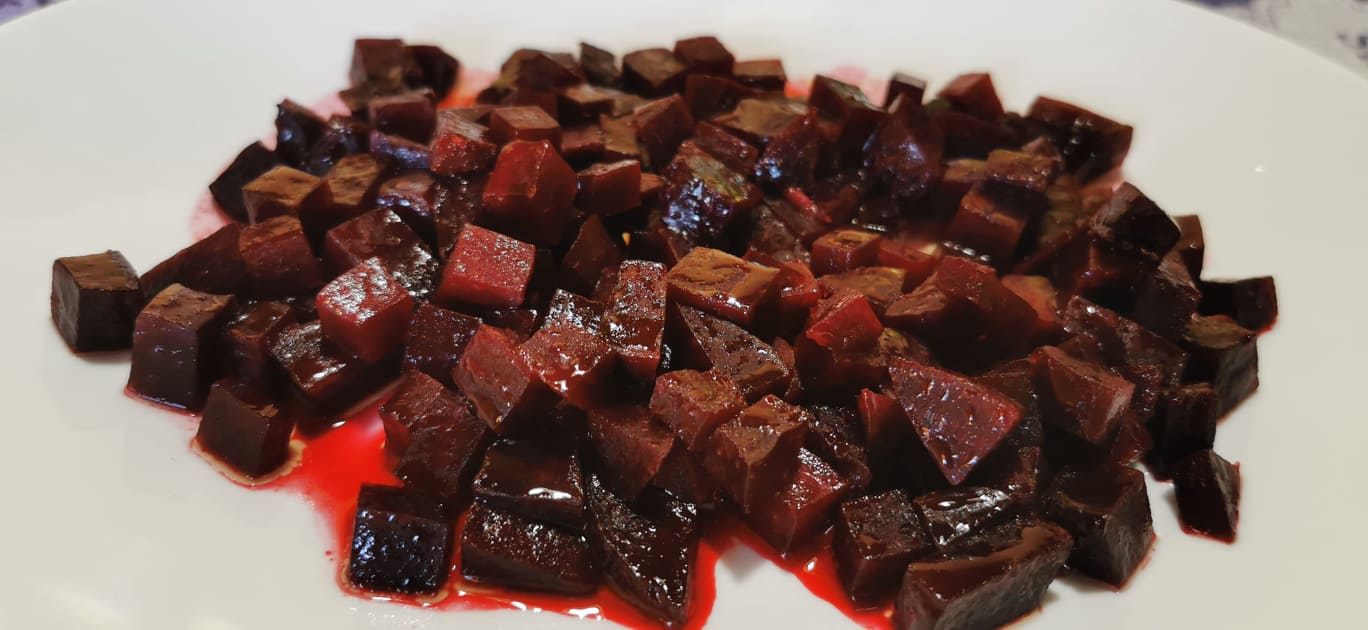 Barbabietole rosse in agrodolce Gusto Amore e Fantasie di Angie